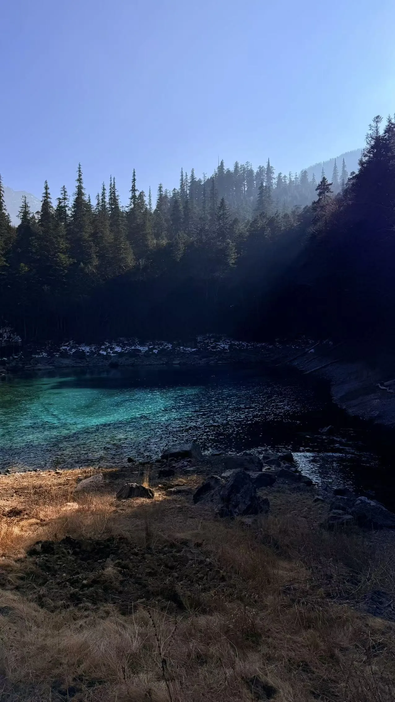 四川森林雪山湖泊